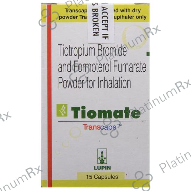 Tiomate 12/18mcg Transcaps 15s