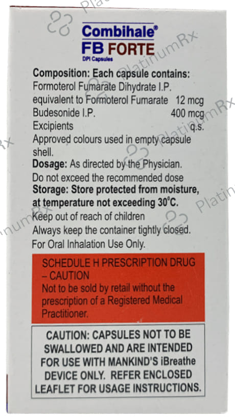 Combihale Fb Forte 400/12mcg Capsule 30s
