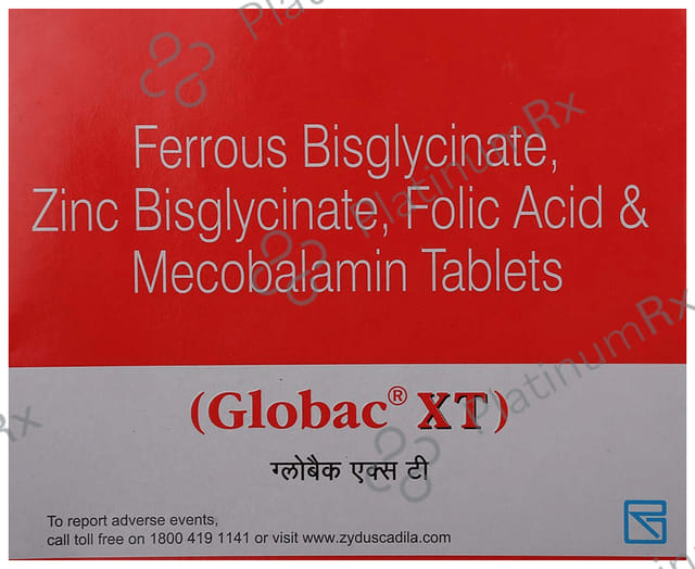 Globac XT 100mg/1500mcg Tablet 15s
