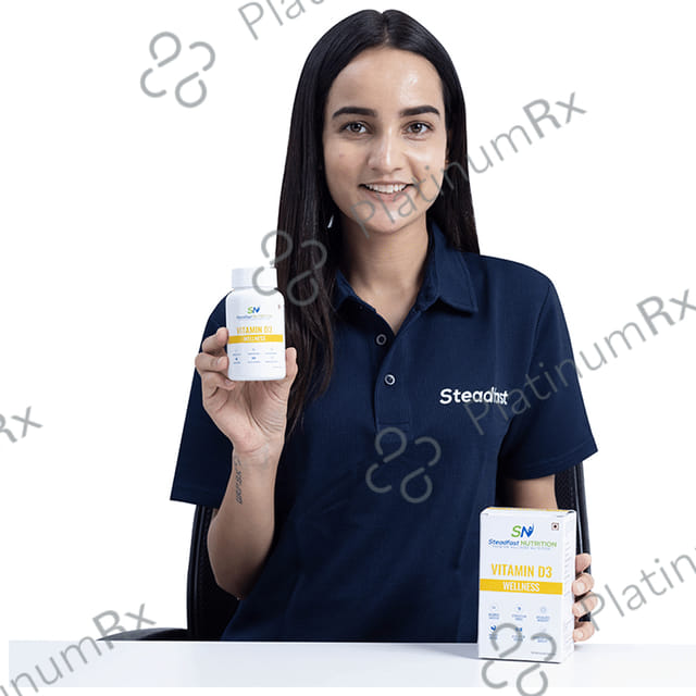 Steadfast Nutrition Vitamin D3 Wellness Cholecalciferol 2000I.U. Soft Gelatin Capsule