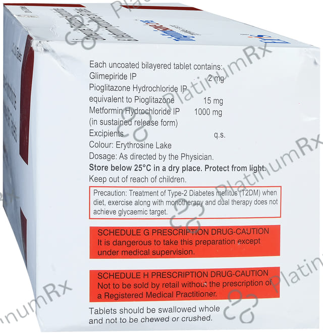 Triglimisave 2/1000/15mg HS Plus Tablet SR 10s