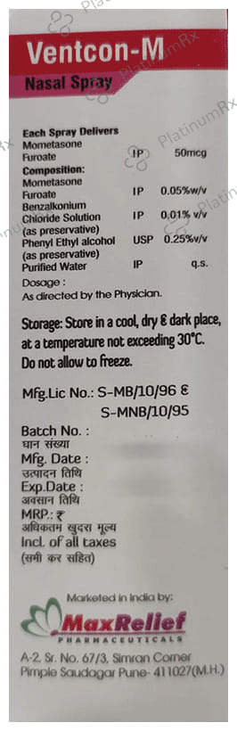 Ventcon-M Nasal Spray