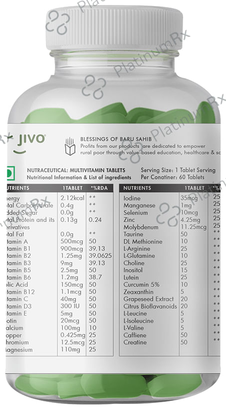 Jivo Multi Vitamins Sports 1000mg Tablet
