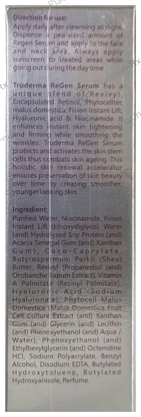 Regaliz Truederma Regen Night Repair Serum