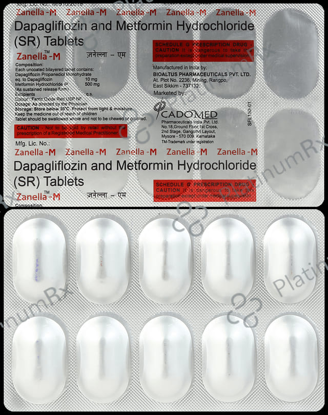 Zanella M 10/500mg Tablet ER 10s