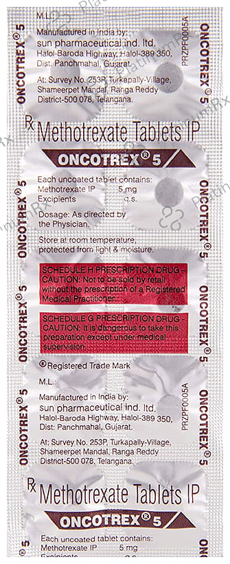 Oncotrex 5mg Tablet 10s