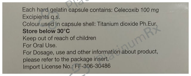 Celebrex 100mg Capsule 10s