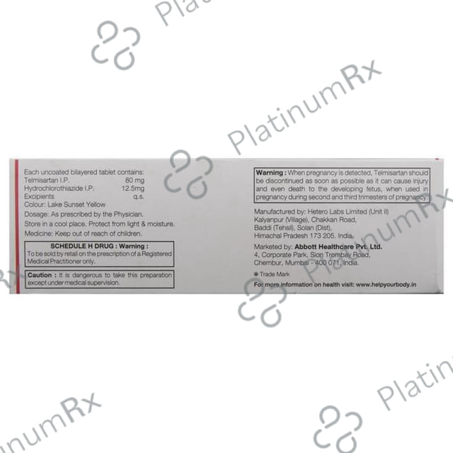 Telpres H 12.5/80mg Tablet 10s