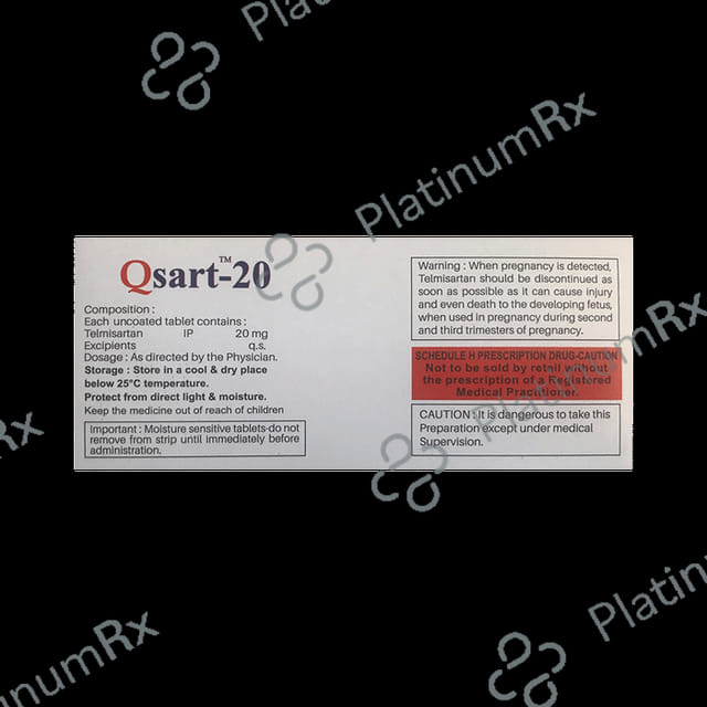 Qsart 20mg Tablet 10s