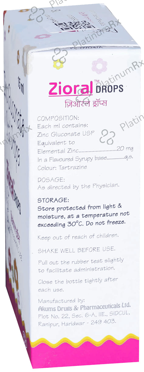 Zioral 20mg Oral Drop 15ml