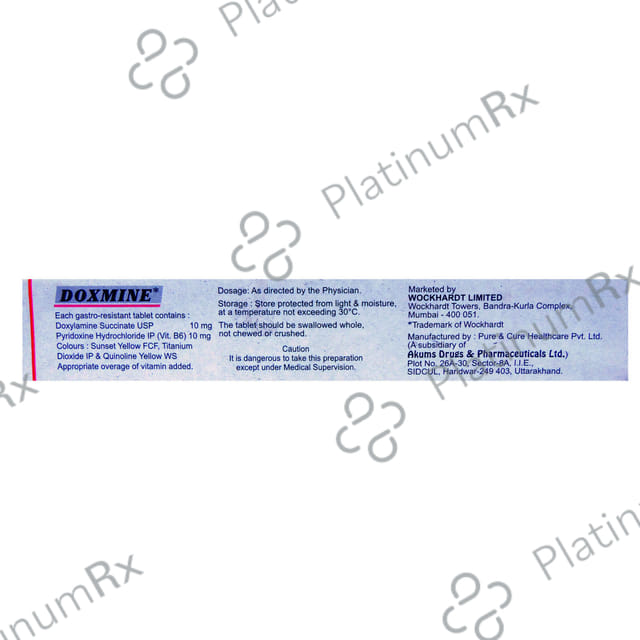 Doxmine 10/10mg Tablet 10s