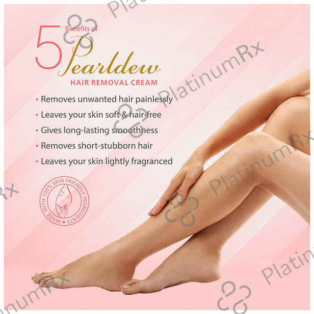 Pearldew Hair Removal Cream (60gm Each) 4 Tubes