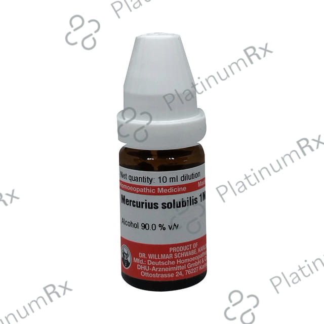 Dr Willmar Schwabe Germany Mercurius Solubilis Dilution 1M