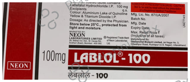 Lablol 100mg Tablet 10s