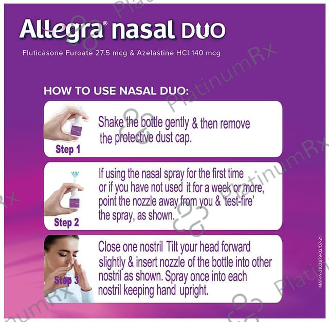 Allegra 140/27.5mcg Nasal Duo Spray 7gm
