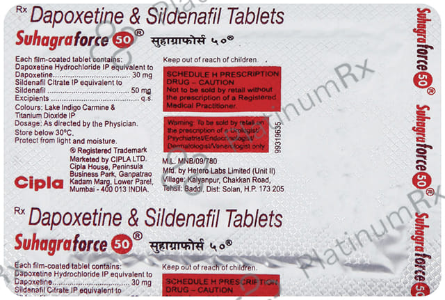 Suhagra Force 50 Tablet 4s