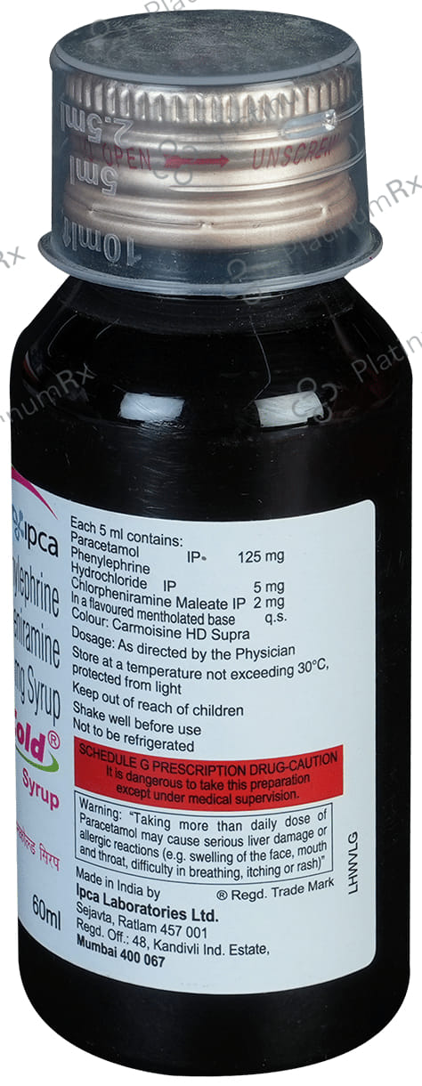 Solvin Cold 2/125/5mg Syrup 60ml