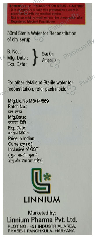 Democef 50 Dry Syrup Orange