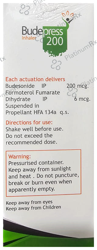 Budepress 200/6mcg Inhaler 120MDI
