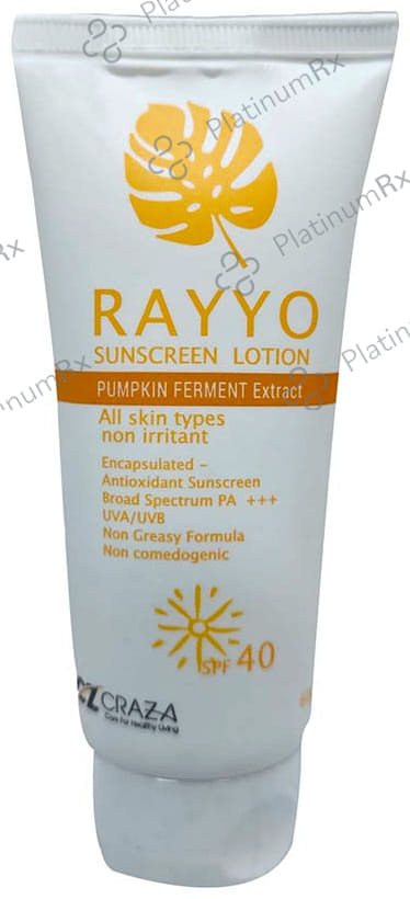 Rayyo SPF 40 Sunscreen Lotion 60gm