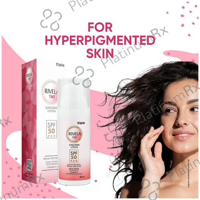 Rivela Tint SPF 50 Sunscreen Lotion 50ml