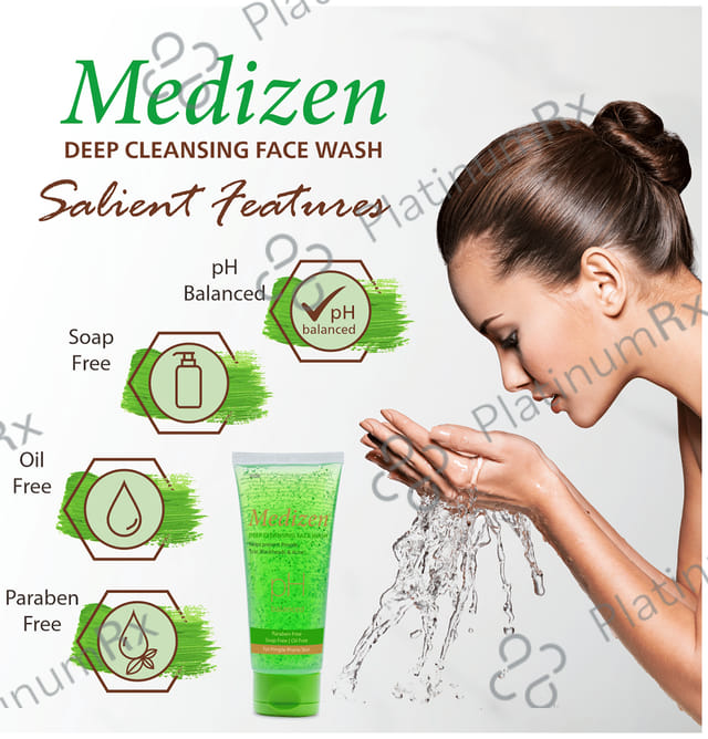 Medizen Deep Cleansing Face Wash (100ml Each) 3 Tube
