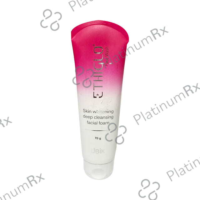 Ethiglo Paraben Free Face Wash Skin Whitening & Deep Cleansing Facial Foam 70gm