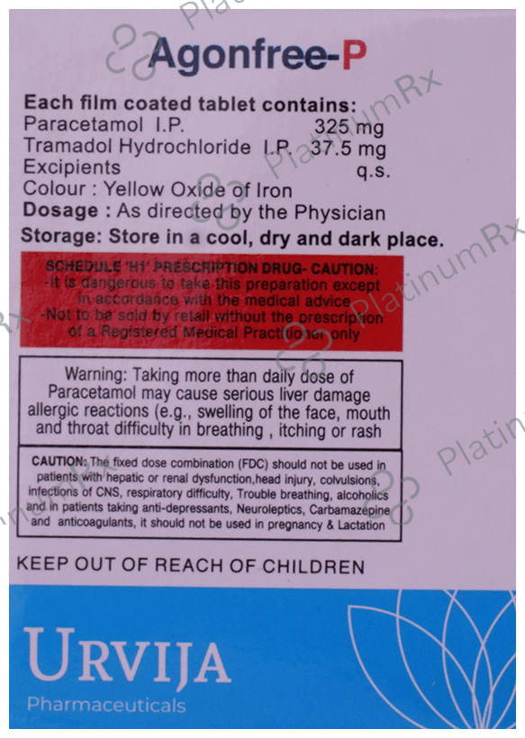 Agonfree P 325/37.5mg Tablet 10s