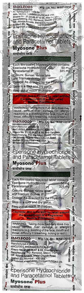 Myosone Plus 50/325mg Tablet 10s