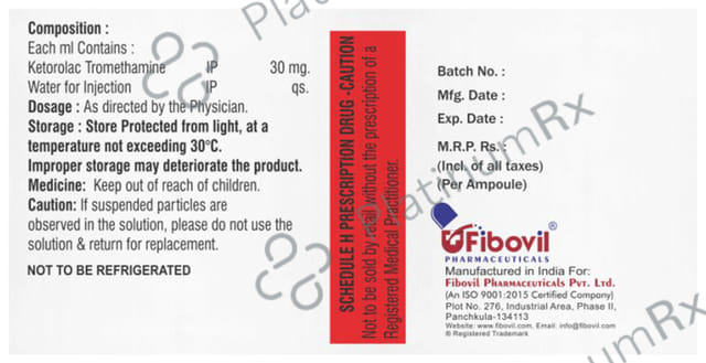Ketormile 30mg Injection 1ml