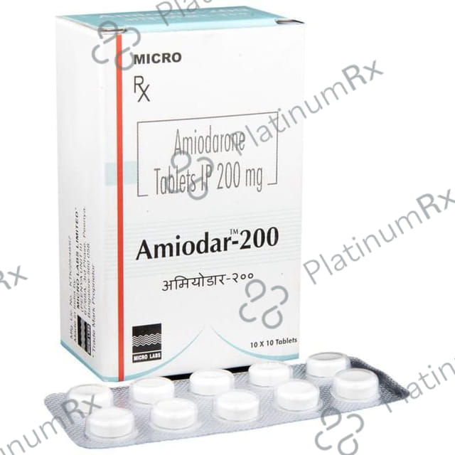 Amiodar 200mg Tablet 10s