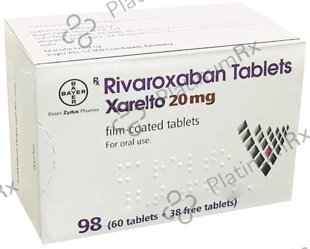 Xarelto 20mg Tablet 98s