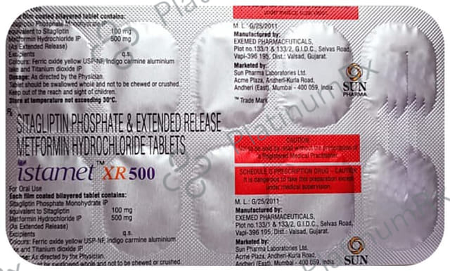 Istamet XR 100/500mg Tablet ER 10s