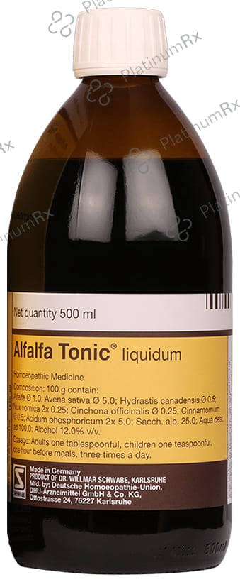 Dr Willmar Schwabe Germany Alfalfa Tonic 500 ml