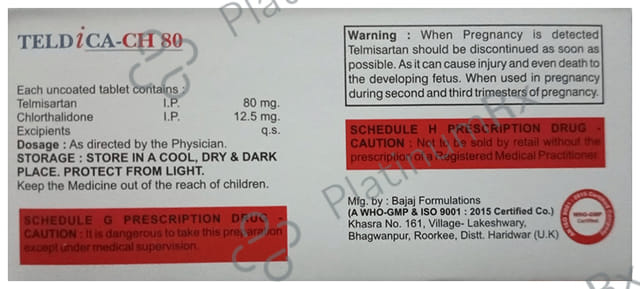 Teldica CH 80mg/12.5mg Tablet