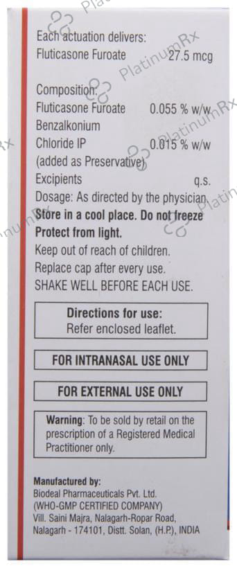 Axunil 27.5mcg Nasal Spray 6gm