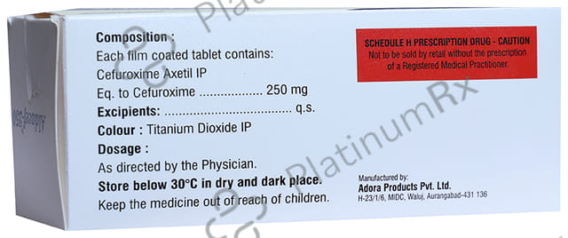 Aldacef 250mg Tablet