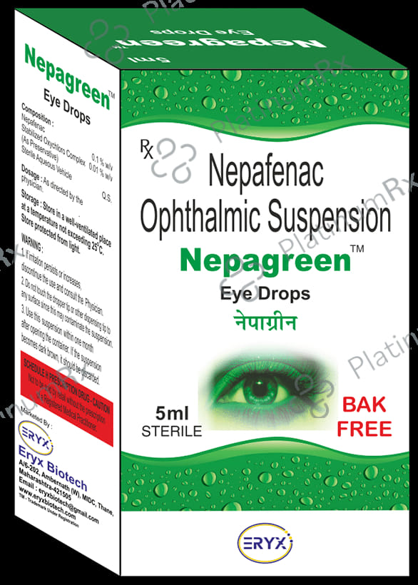 Nepagreen Eye Drop BAK Free
