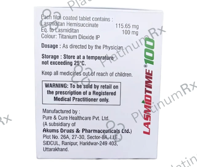 Lasmidtime 100mg Tablet 4s