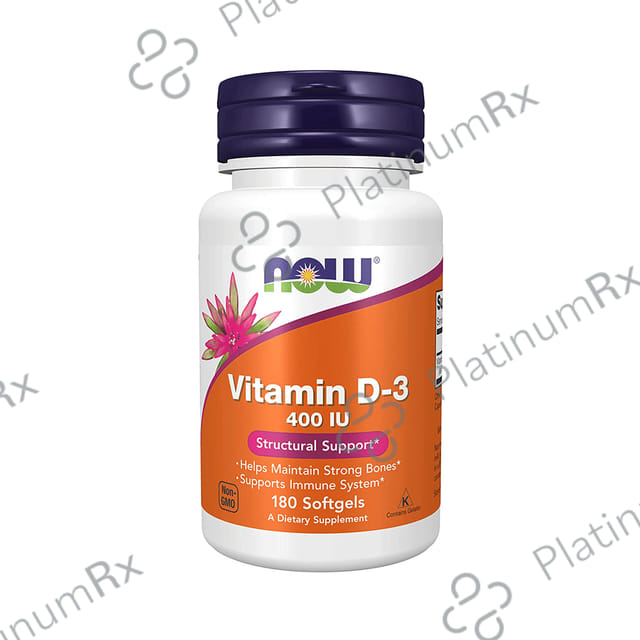 Now Vitamin D3 400IU Softgel