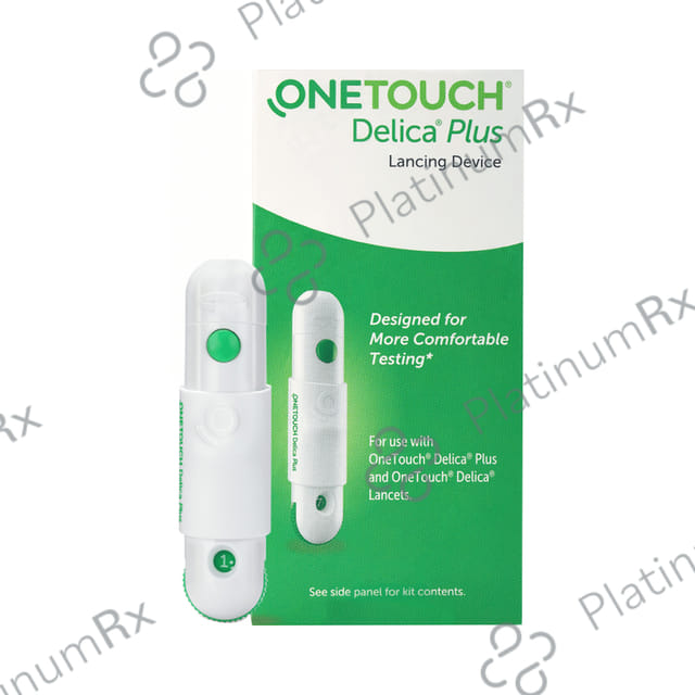 OneTouch Delica Plus Lancing Device with Delica Plus 25 Lancet 25s