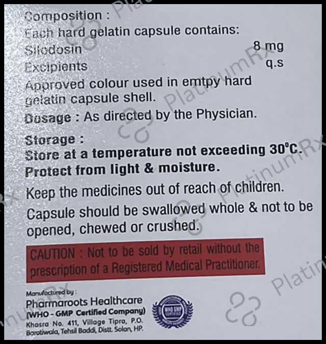 Silonew 8mg Capsule 10s
