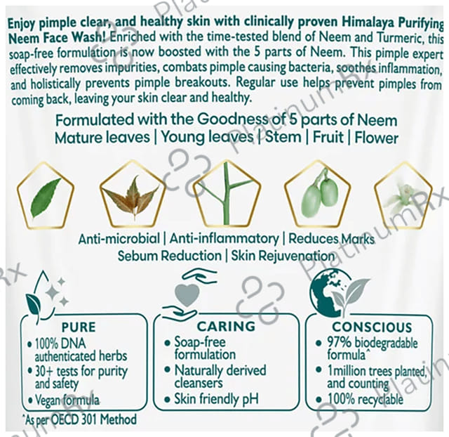 Himalaya Herbals Purifying Neem Face Wash 50 ml