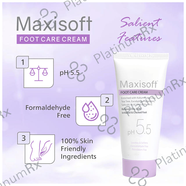 Maxisoft Foot Care Cream (60gm Each) 2 Tubes