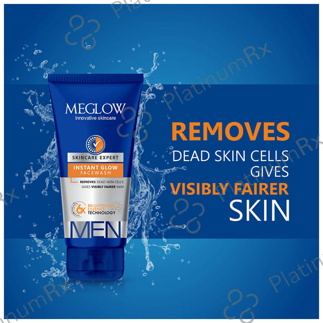 Meglow Men Instant Glow Face Wash 70gm