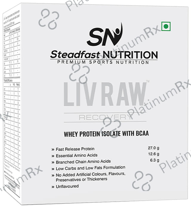 Steadfast Nutrition Liv Raw Recovery Sachet (30gm Each) Unflavored 15 Sachets