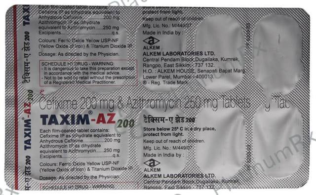 Taxim-AZ 200 Tablet