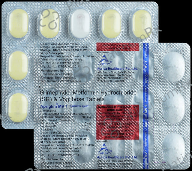 Apriglim MV 1 Tablet SR 15 Tablet SR