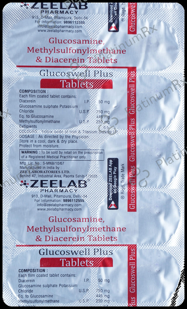 Glucoswell Plus 50/750/250mg Tablet 10s