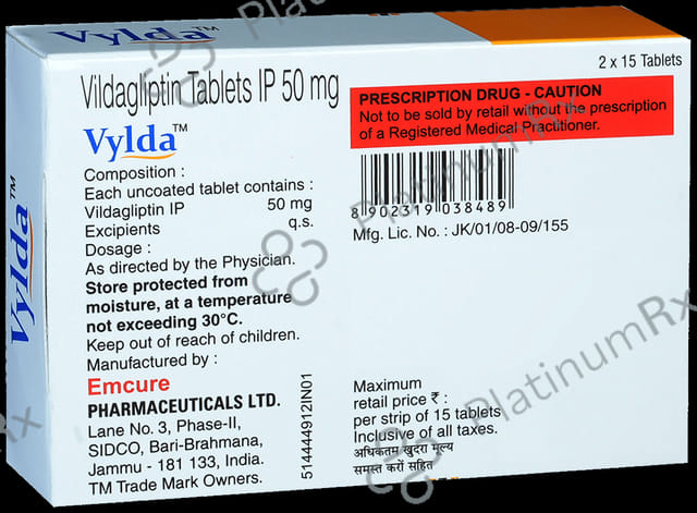 Vylda 50mg Tablet 15s